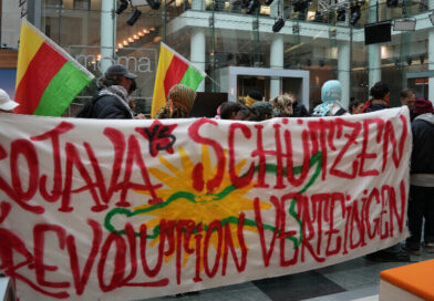 Activists Occupy ZDF Building In Berlin To Protest Armed Attacks By Syrian And Turkish Forces On Rojava